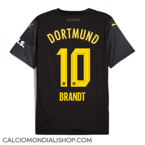 Maglie da calcio Borussia Dortmund Julian Brandt #10 Seconda Maglia 2024-25 Manica Corta